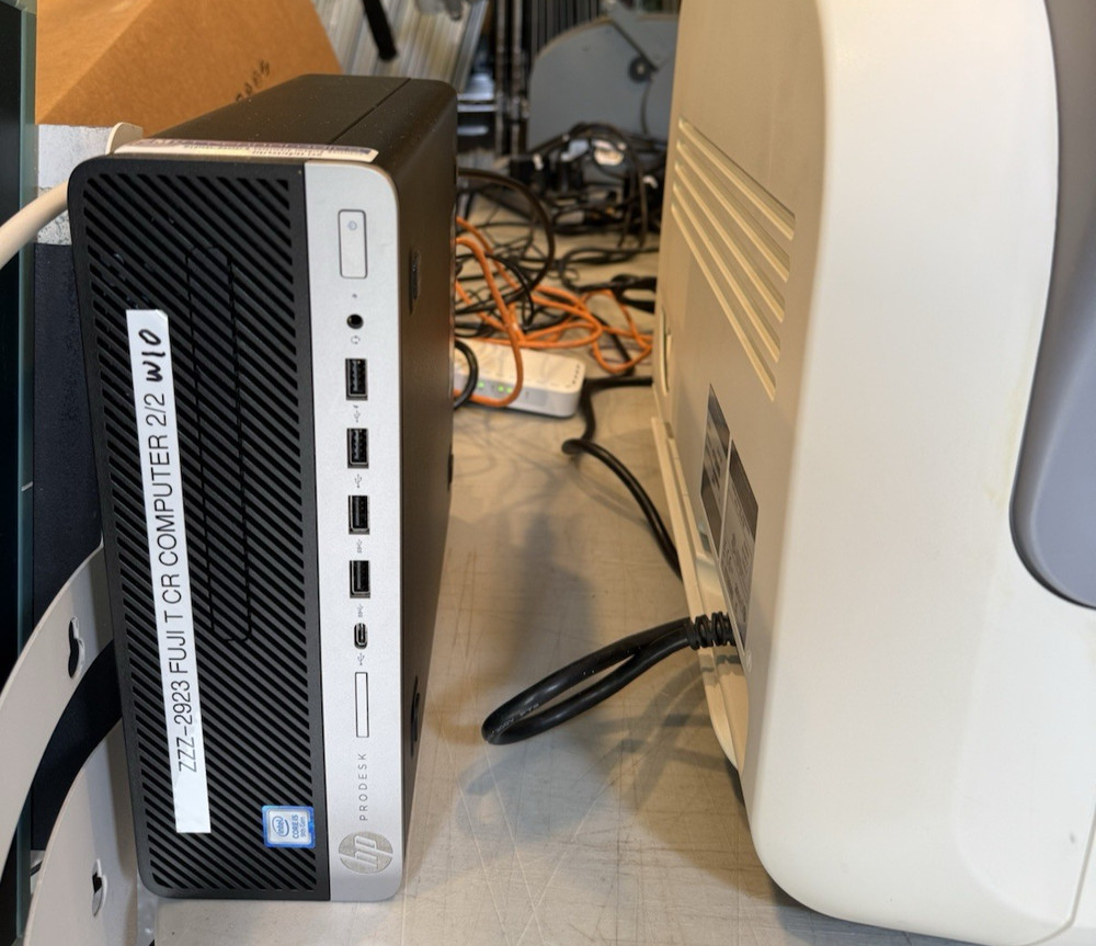 Fuji Prima T CR Reader w/ FDX Computer (Windows 10) & Two Cassettes - DOM 2011