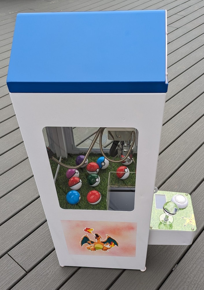 Pokemon Themed Arcade Mini Claw Crane Machine 110v Bar Top Charizard Blastoise