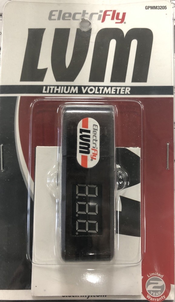 Great Planes ElectriFly GPMM3205 LVM Lithium Voltmeter •