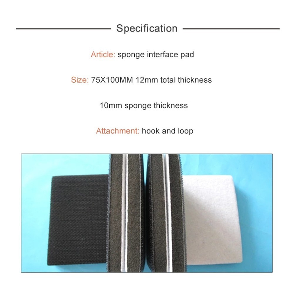 Tools Interface Pad Sander Backing Hook&Loop Interface Pad Sponge 12mm