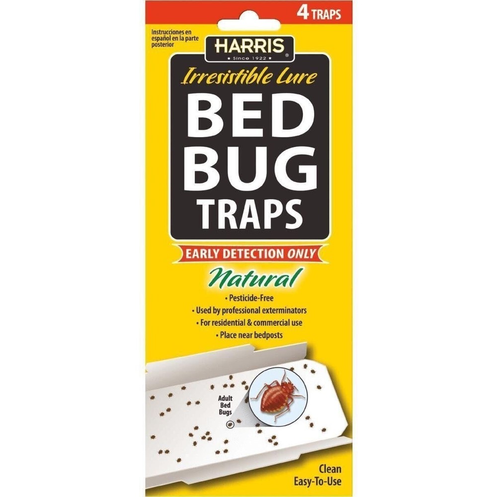 Harris 4Pk Bed Bug Traps