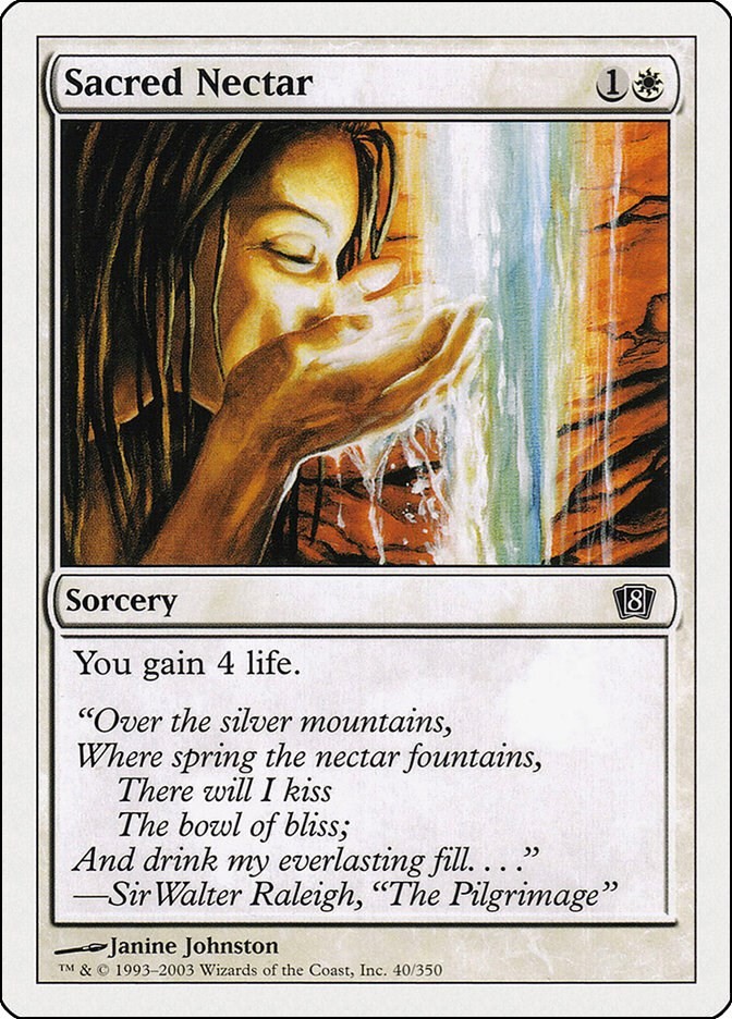 Sacred Nectar 8th Edition 40 MTG MP
