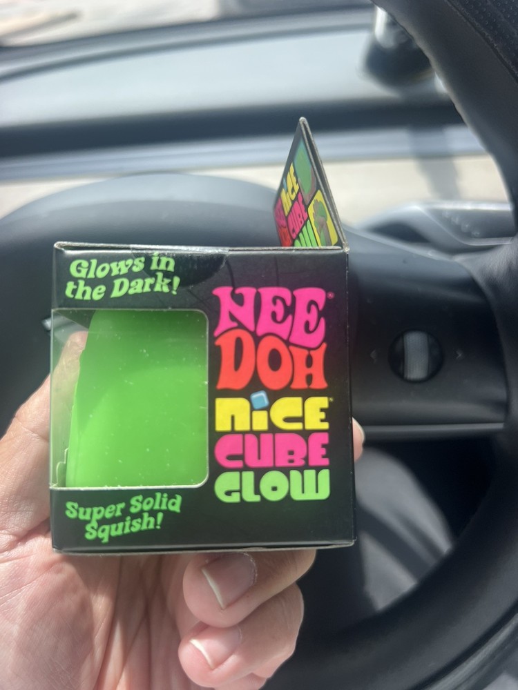 GREEN NEEDOH GLOW NICE CUBE! NEW! SUPER SOLID SQUISH!