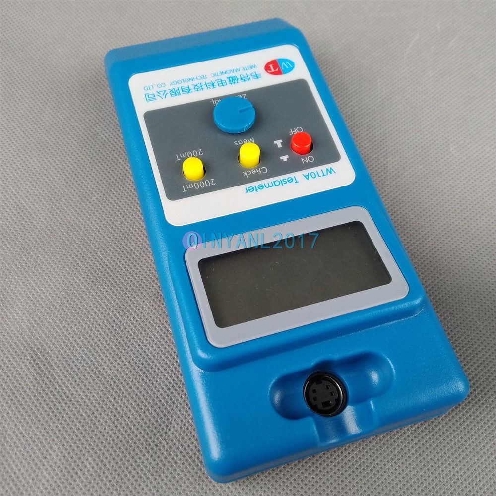 NEW WT10A LCD Tesla Meter Gaussmeter Surface Magnetic Field Tester+Ns Function