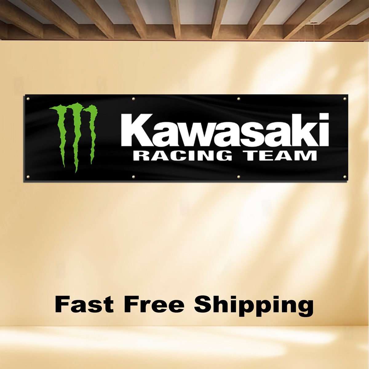 KAWASAKI 2'X8' BANNER FLAG