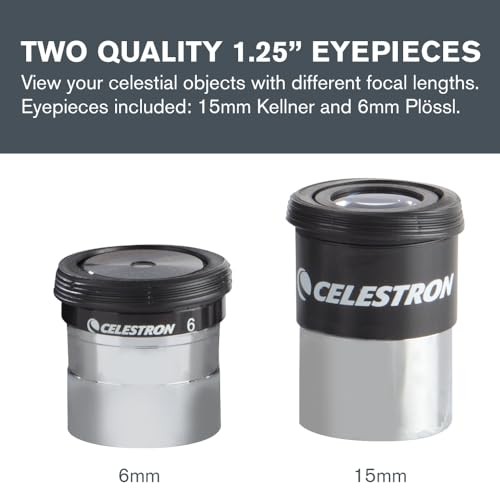 AstroMaster 8-Piece Eyepiece & Filter Accessory Kit - Includes Two 1.25”