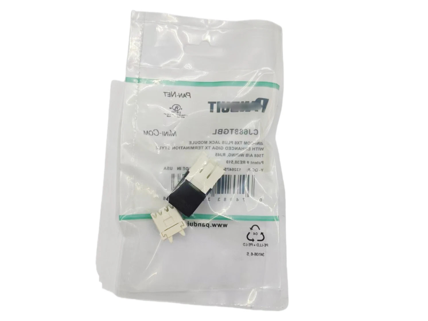 50PCS Panduit Giga TX Cat6 Network jack CJ688TGYL CJ688TGIW CJ688TGGR CJ688TGRD