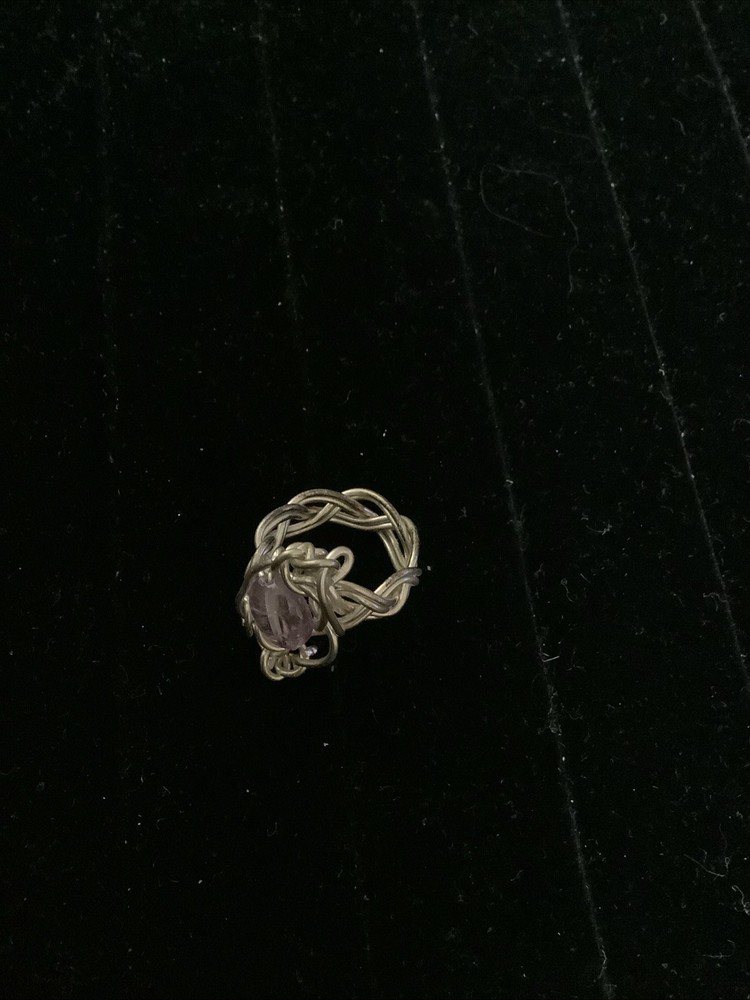 Wire Wrapped Amethyst Ring