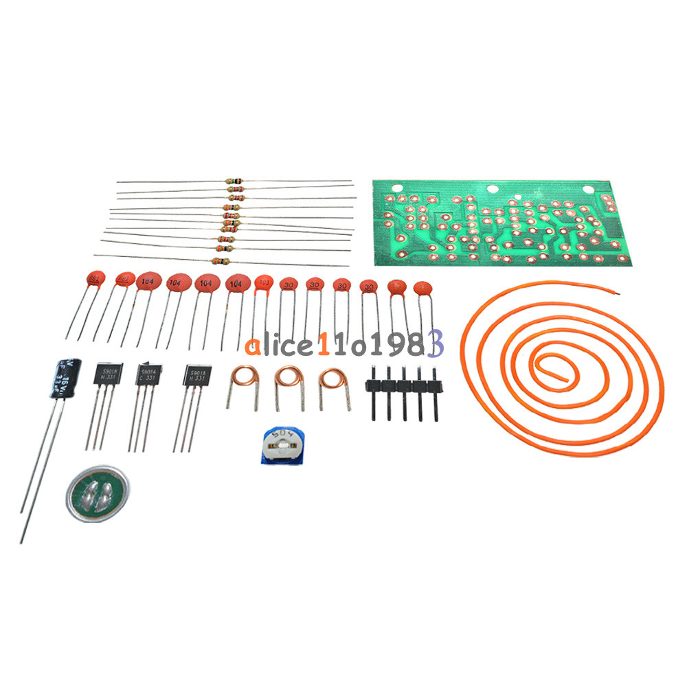 DC 1.5V-9V FM Wireless Microphone DIY Electronic Learning Kits 80MHz-108MHz