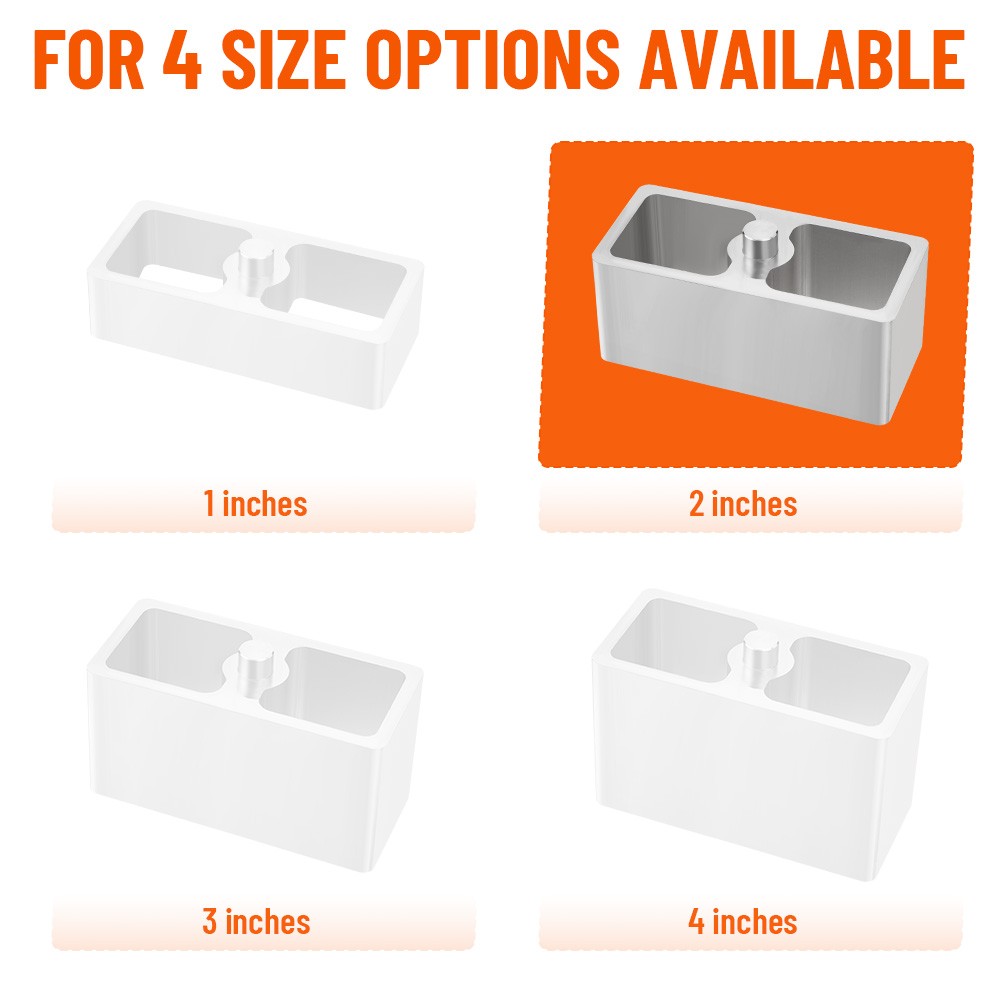 2" Inch Universal Aluminum Leaf Spring Lowering Block Kit 2 Pack
