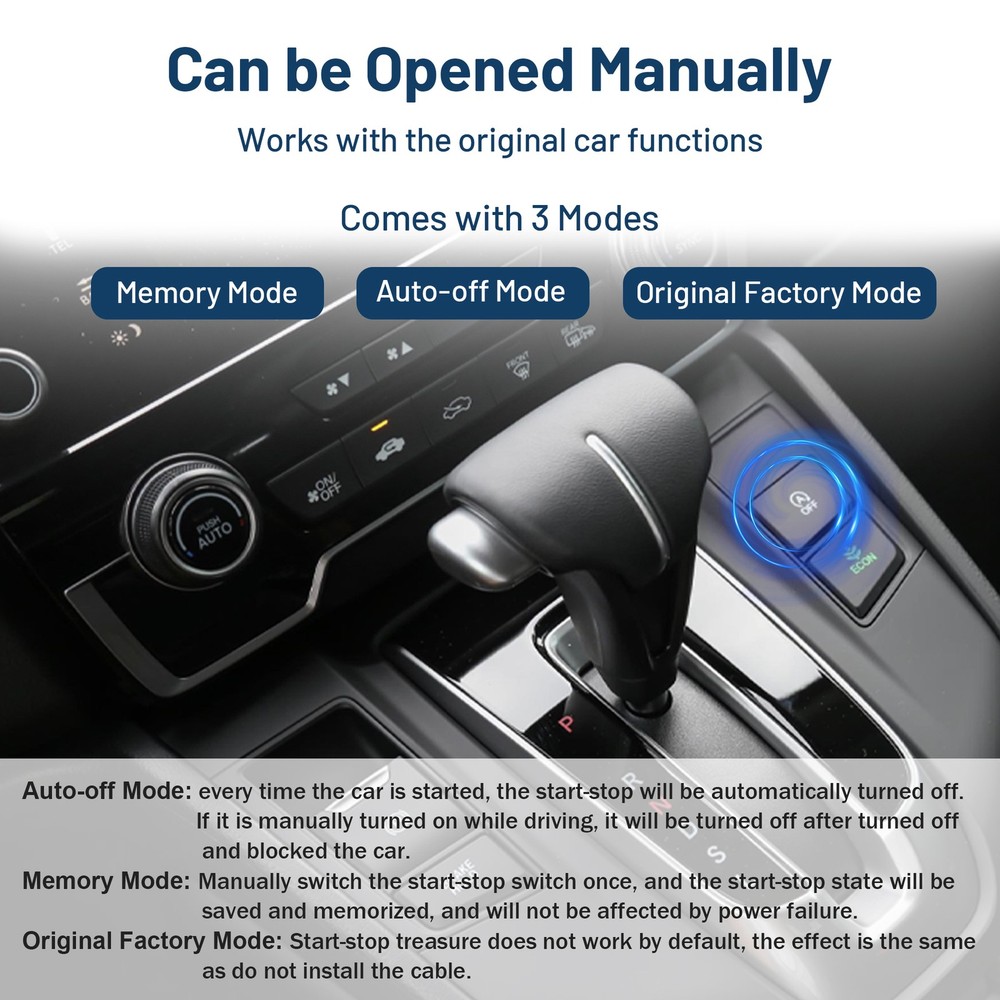 Stop Start System Cable Canceller Disable Plug For Honda Breeze CRV2 After 2017