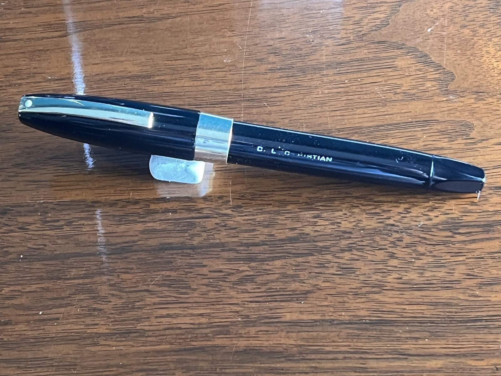 Sheaffer PFM III, Black with gold Trim, Very Good Condition, Restored