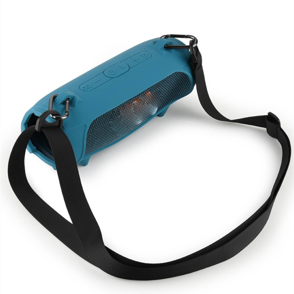For JBL charge5/5 WiFi Bluetooth Speaker Silicone Protective Case+Shoulder Strap
