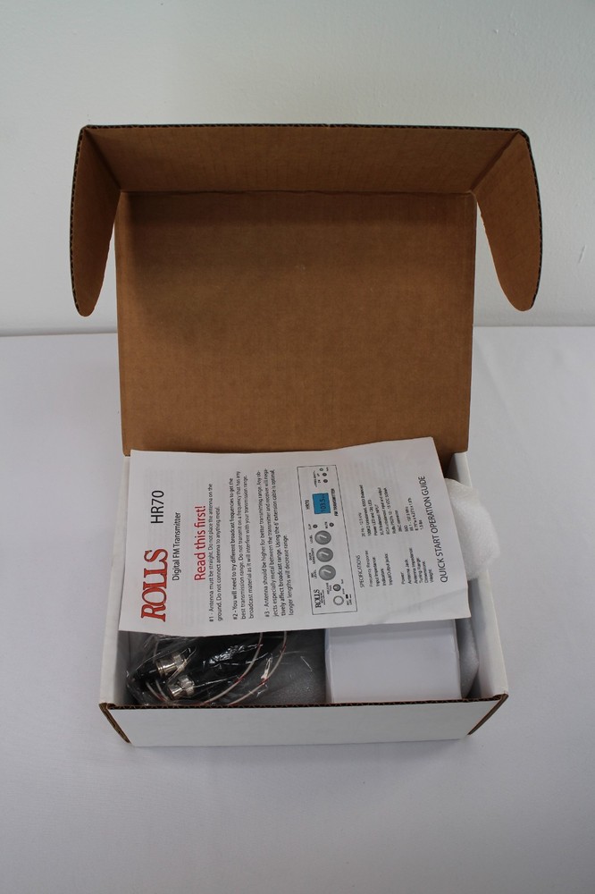 ROLLS HR70 Digital FM Transmitter Broadcast Audio Interface NEW Open Box