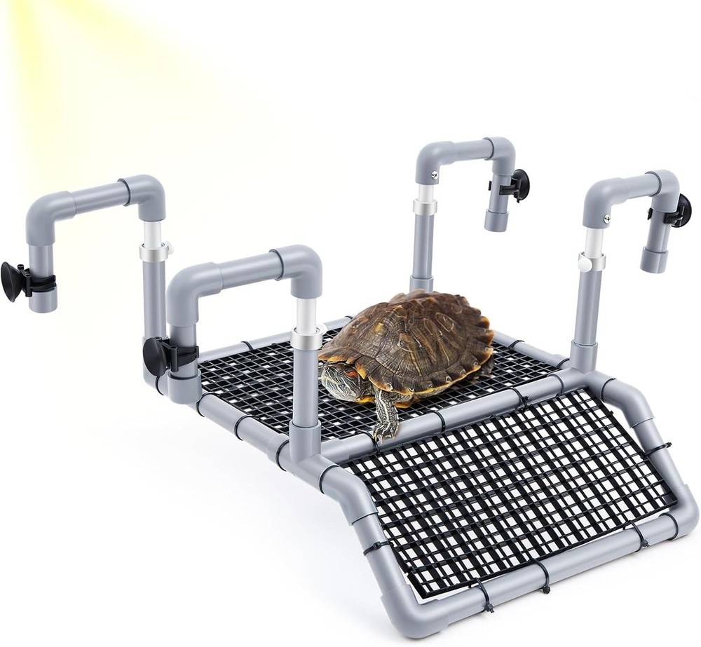 Transform Your Aquarium with Adjustable Turtle Basking Dock for Healthy Turtles