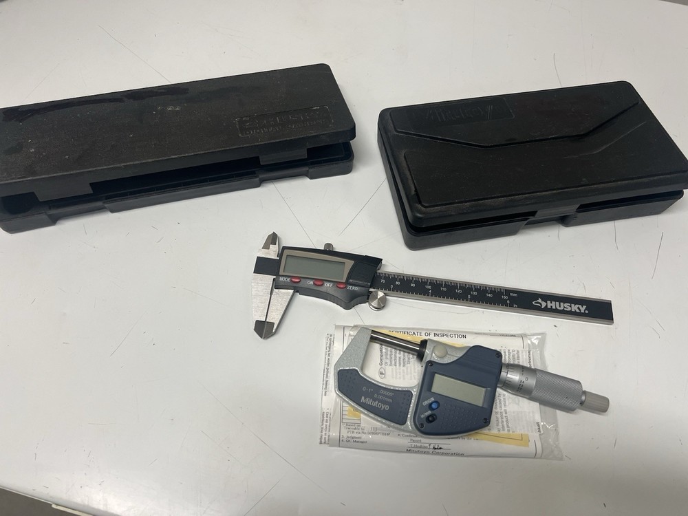 Two digital calipers