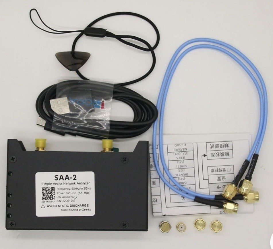 3G SAA-2 Vector  Analyzer  V2  VHF UHF VNA Antenna Analyzer with 24466