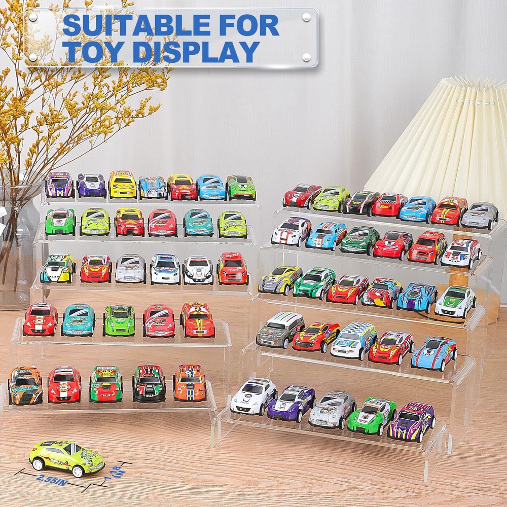 Display Risers 10 Pcs 2 Set Acrylic Riser Display Shelf Clear Display Riser D...