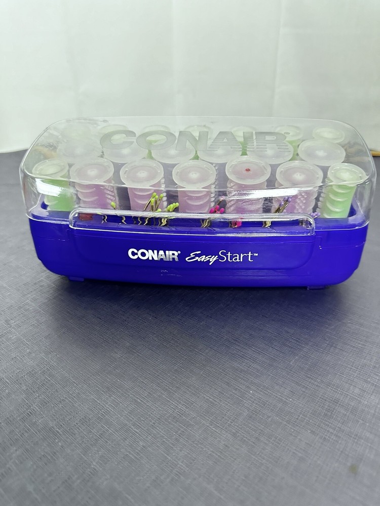Conair Multi-Sized Easy Start 20 Hot Rollers 17 Pins HS15R Tested Working