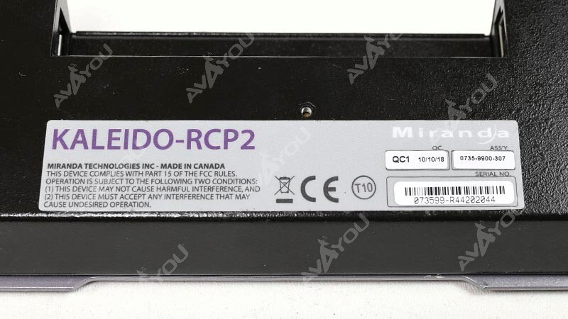 Miranda Kaleido RCP2 Remote Control Panel For Kaleido-X System