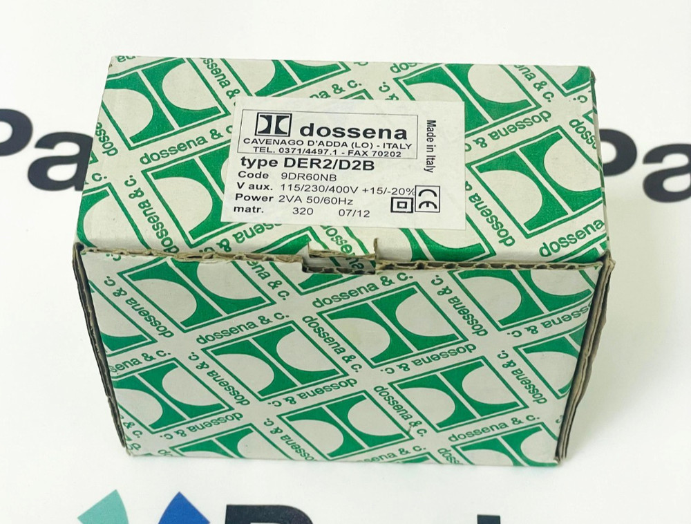 DOSSENA & C. DER2/D2B Time Relay 9DR60NB