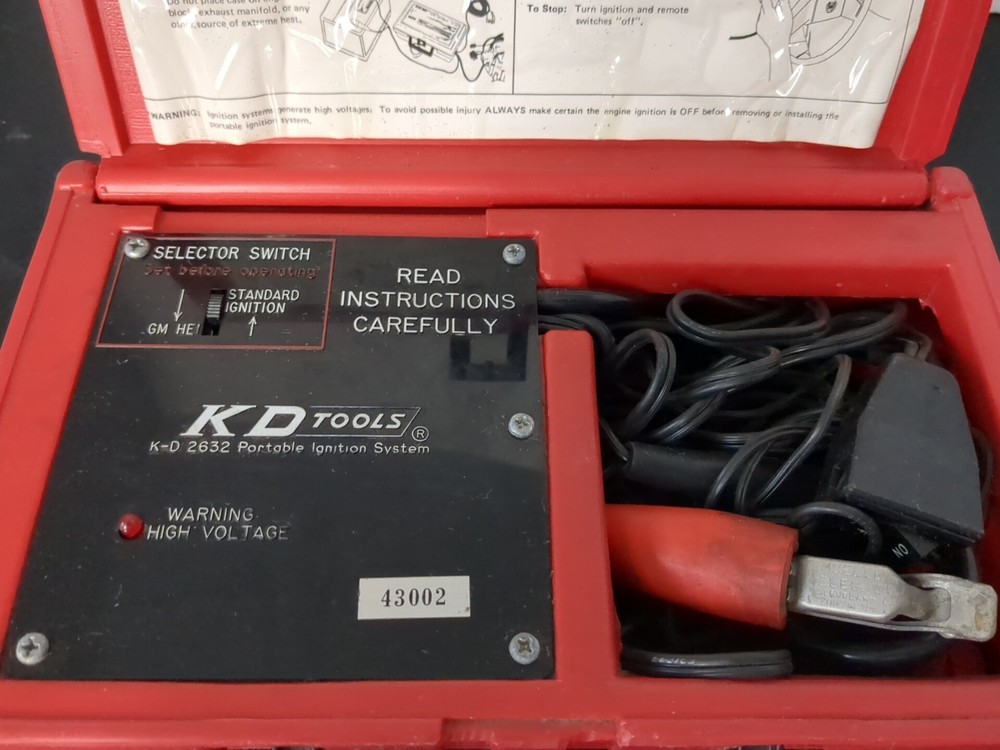 KD Tools 2632 Portable Ignition System Bypass for Breakdowns K-D W/Red Case READ