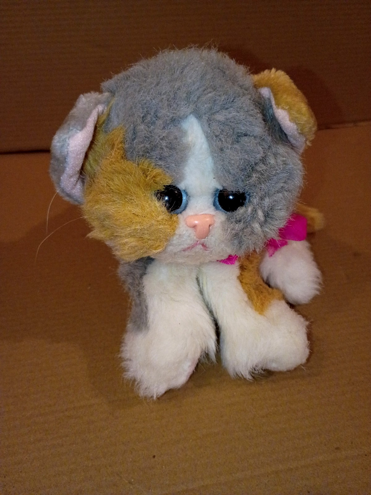 Vintage Tyco DSI Kitty Kitty Kittens Calico Kitten Plush.