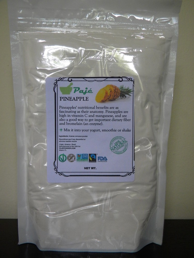 Pineapple fruit powder 8oz 1/2lb PAJE Immune system support, Bone strength