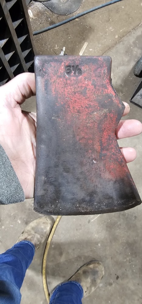 Vintage True Temper 3.5lb Single Bit Axe Head 6 rib Jersey Pattern
