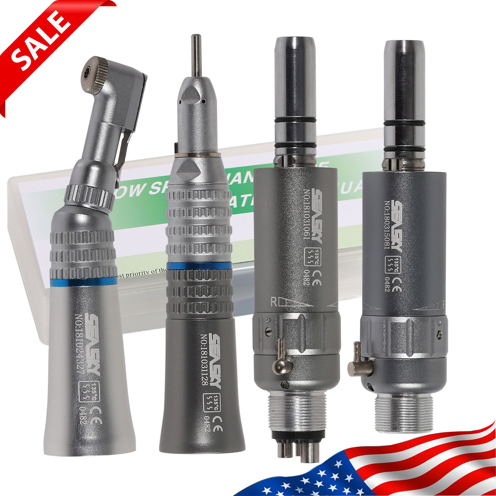 Estilo NSK Dental Contra Angulo Baja Velocidad Pieza de Mano 2/4Hole Micromotor