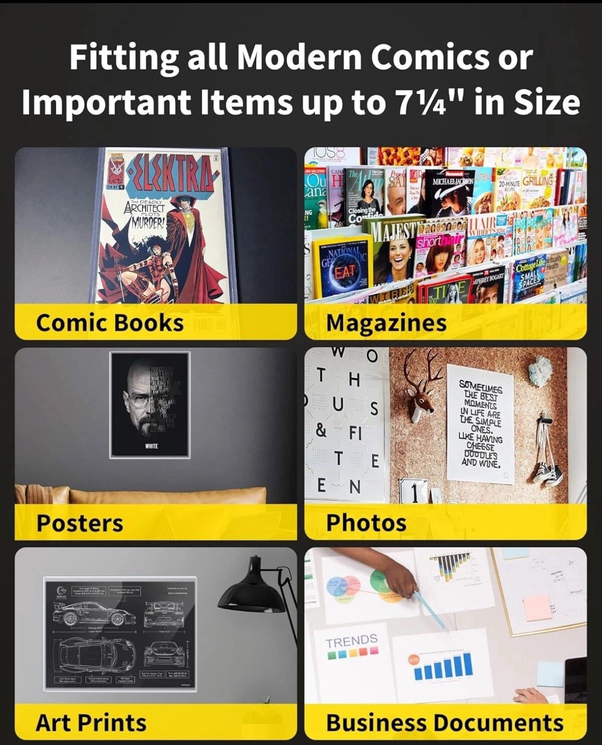 10 Pack Comic Book Top Loaders Protector Hard Case Sleeve Silver Fast US Ship