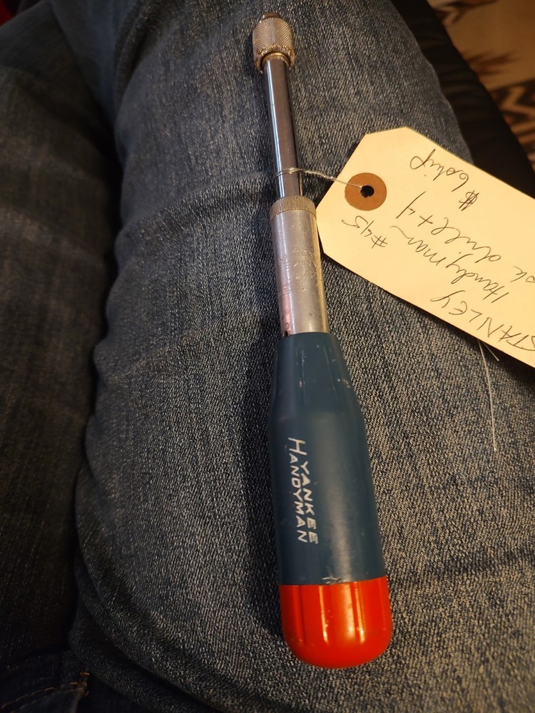 STANLEY HANDYMAN #45 push drill with 4 bits