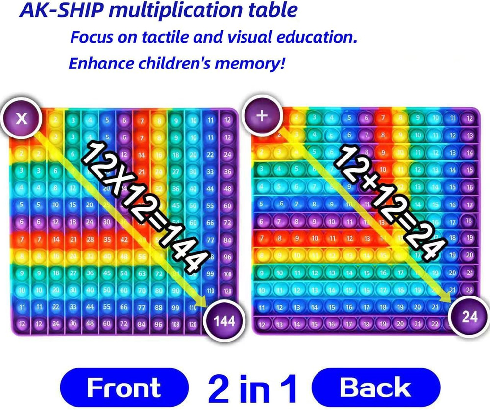 Multiplication Game Table, 12 X 12 Multiplication Math Board Numbers Addition...