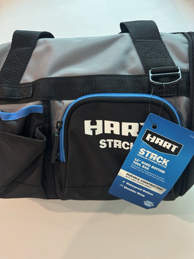 HART Stack Modular 12” Tool Bag Hard Bottom Storage New