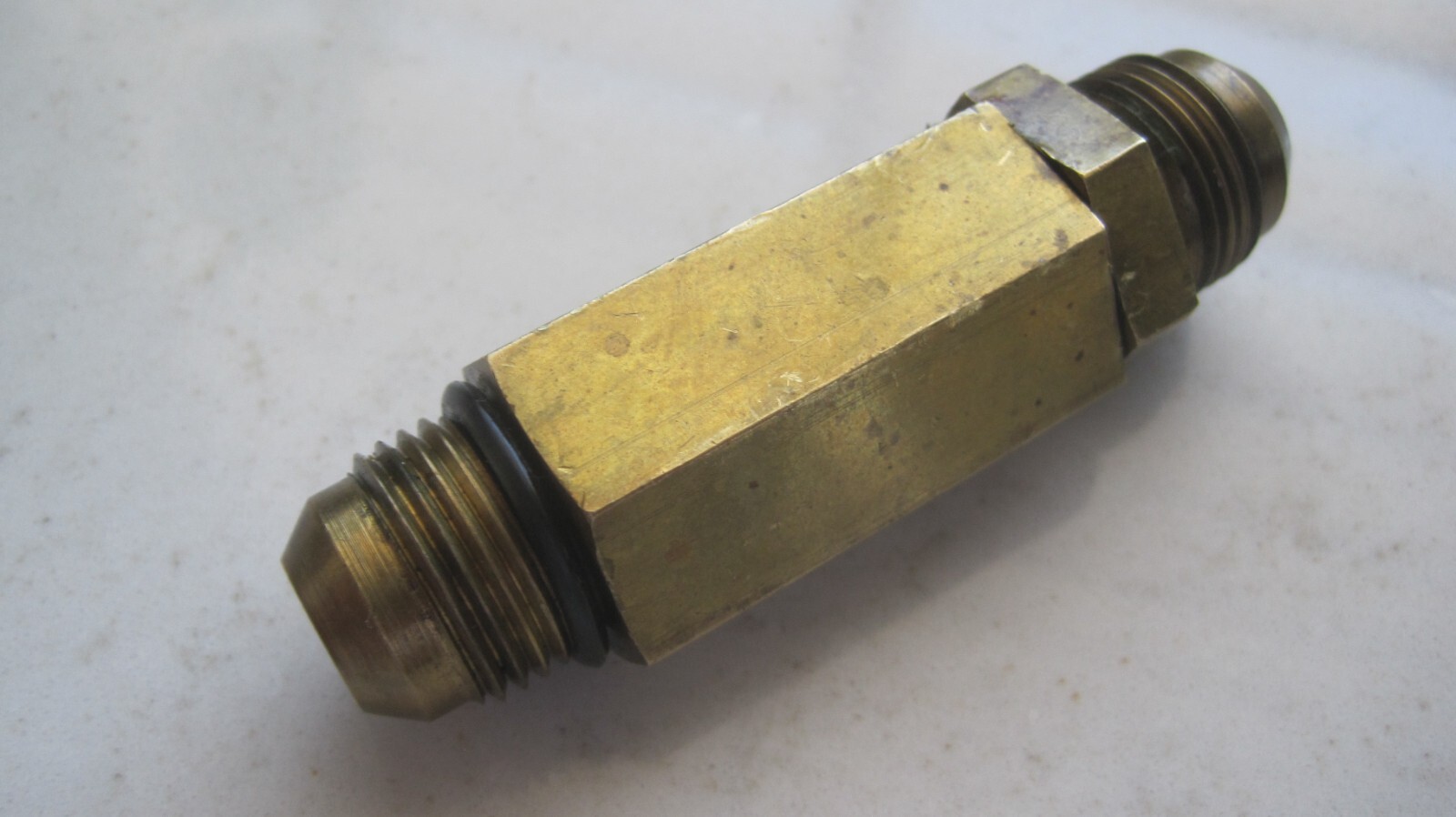 Enderle #8 Brass Check Valve Poppet 8AN blower dragster drag boat fuel