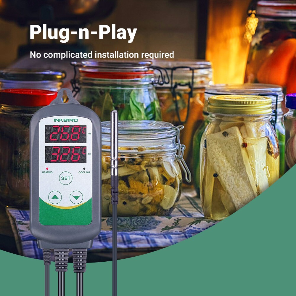 Inkbird Temperature Controller Thermostat ITC-308 Refrigerator Brewing Heating