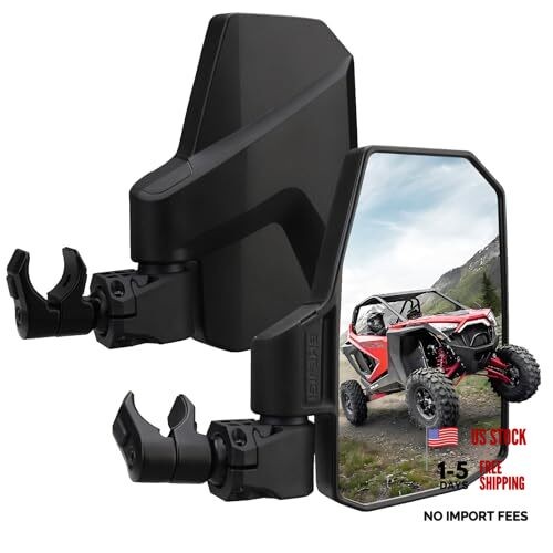 UTV Side Mirrors – Fits almost all UTVs (except full doors)，Compatible with