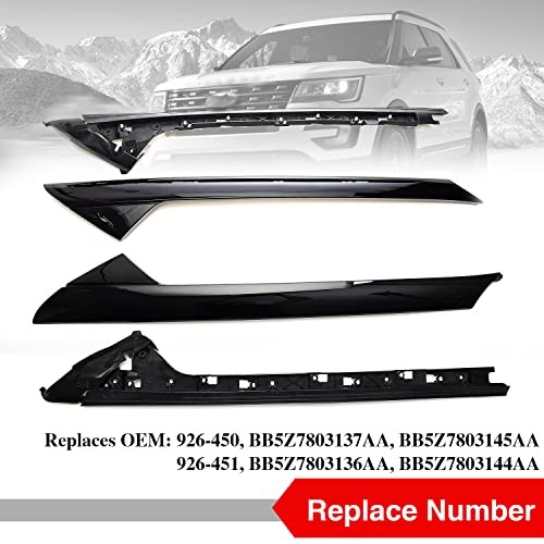 Windshield A-Pillar Molding Trim Compatible with 2011-2019 Ford Explorer