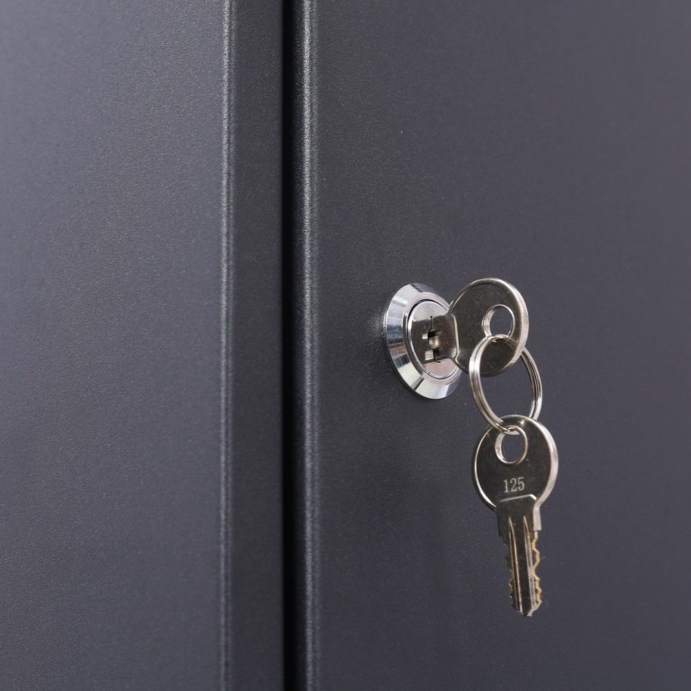 Lockable Large Parcel Drop Box Porch Mailbox with Secure Compartment