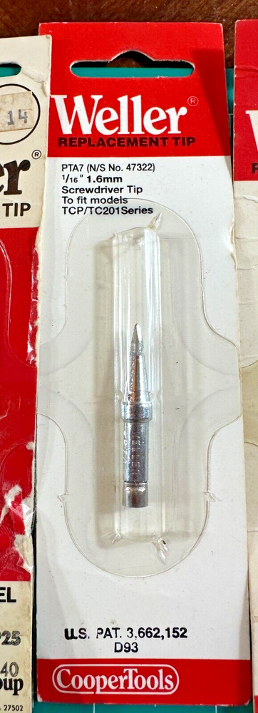 5pc Mixed Lot Weller Replacement Tip