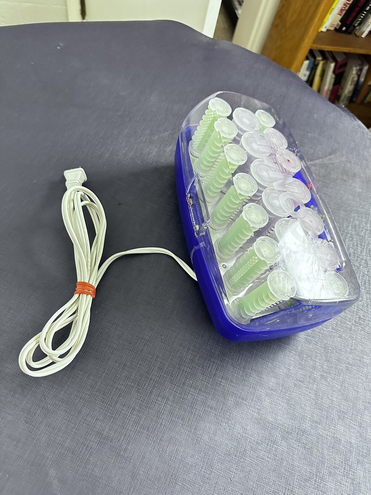 Conair Multi-Sized Easy Start 20 Hot Rollers 17 Pins HS15R Tested Working