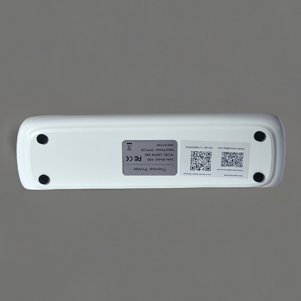 IOOIOO A80 Portable Inkless Thermal Printer- Bluetooth Wireless-Letter Size
