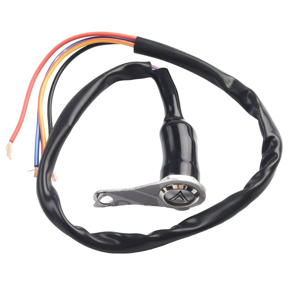 1 Pc Red-LED Motorcycle Switch ON+OFF Handlebar Mount Push Button 12V Work Light