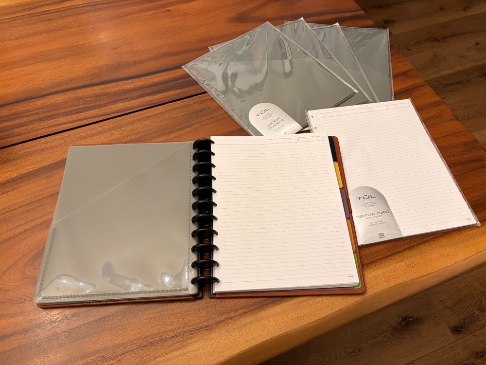 Tul 11 Disc Brown Leather Binder Bundle