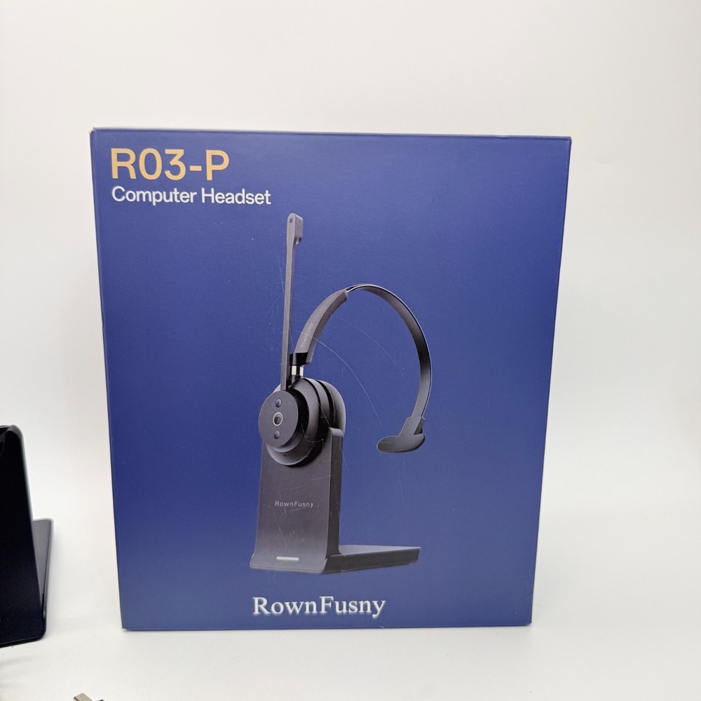 RownFusny R03-P Computer Headset with Microphone Noise Cancelling Bluetooth
