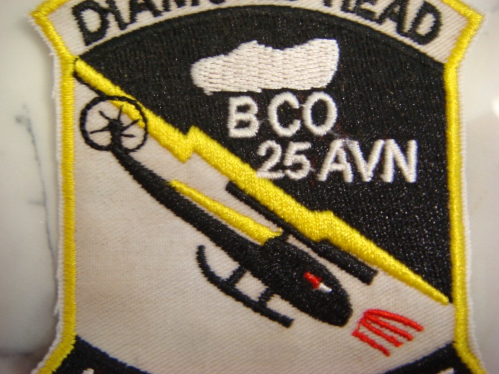 US B Co. 25th AVIATION HELICOPTER ATTACK SUPPORT, VIETNAM WAR PATCH