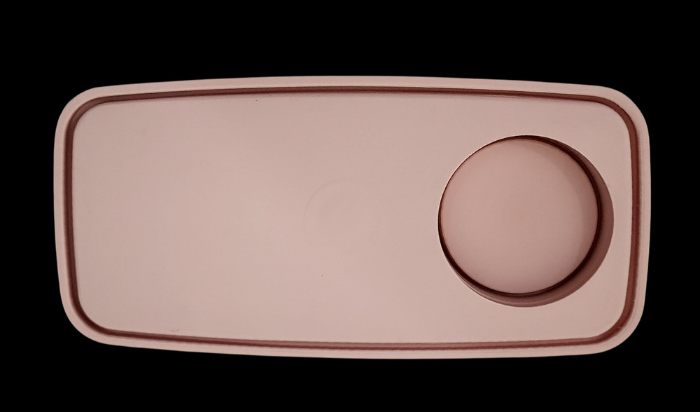 Tupperware Modular Mates 1613-5 Rectangle #3 Cereal Container Pink Pour Lid Set