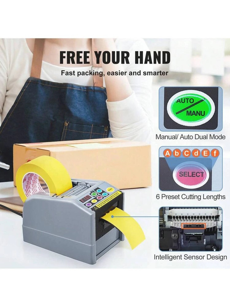 Automatic Tape Dispenser Adhesive Electric Cutter Packaging Machine Cutting