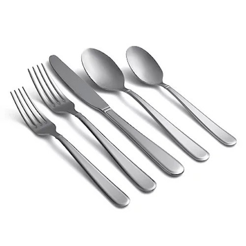 Cambridge Rosalind Mirror 42-pc. Flatware Set for 8. Include Crome Buffet Server