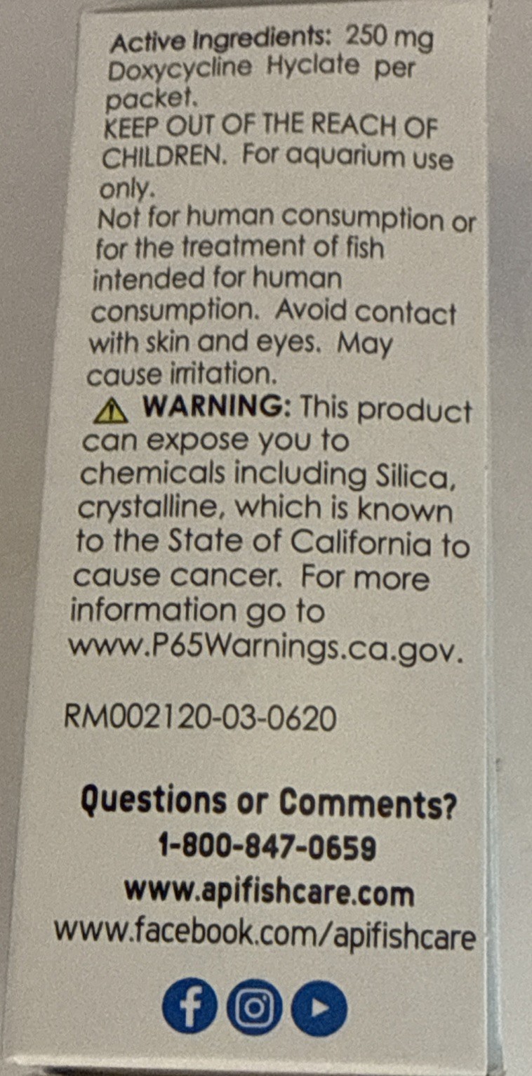 API FIN & BODY CURE Remedy Aquarium Tropical Fish Bacteria Exp 2/27
